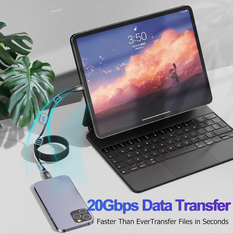 10 FT USB C Data & Charging Cable - 5K Video Output, Ideal for VR and Laptops gallery