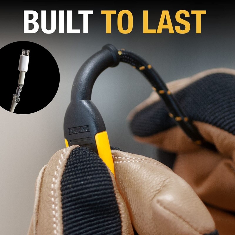DeWALT Reversible Micro-USB to USB Cable — Reinforced Braided 10ft *NEW IN BOX* gallery