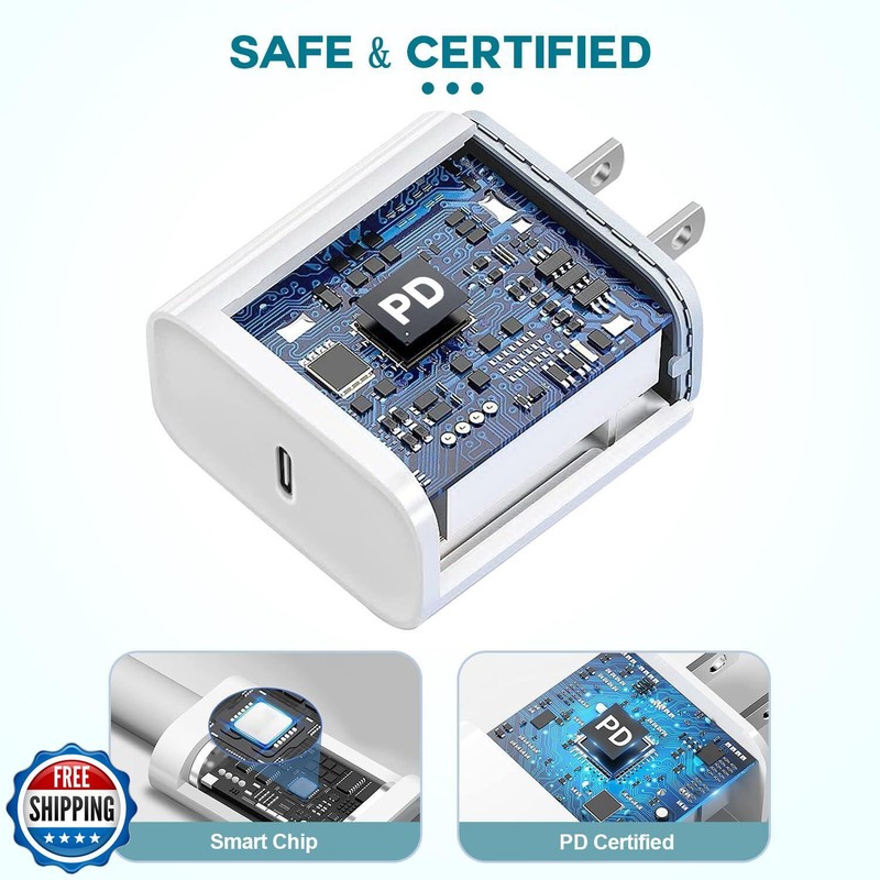 Fast Charger iPhone,Fast Apple Charger iPhone【Apple MFi Certified】2Pack USB C gallery