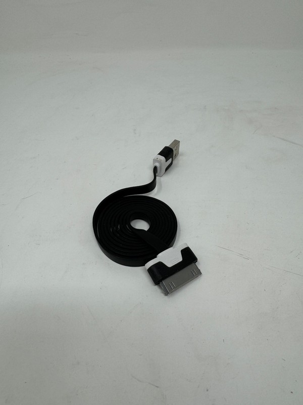 240X 3Ft Black Flat 30 Pin USB Charger Cable Cord for iPhone 4S iPod 4th Ipad 2 gallery