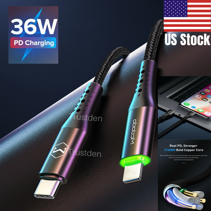 Mcdodo USB-C Type-C PD Fast Charger Adapter Cable for iPhone 13 12 11 XS XR X 8