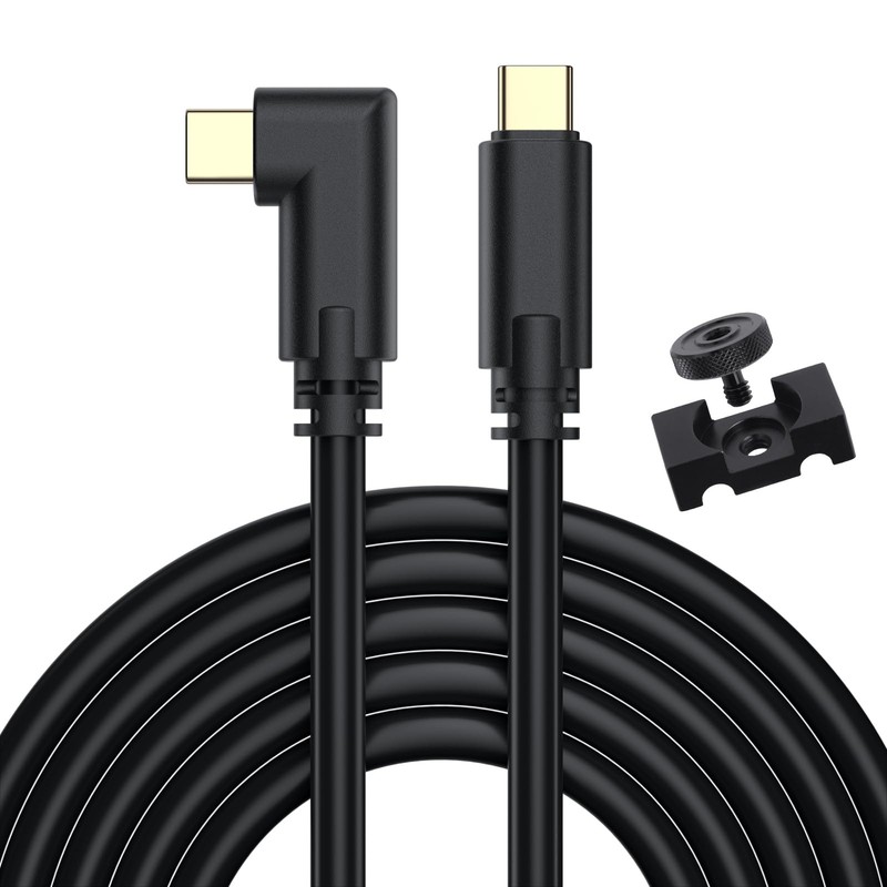 Camera Tethering Cable USB C to USB C 90° Right Angle Cord 5Gbps Fast Transfe...