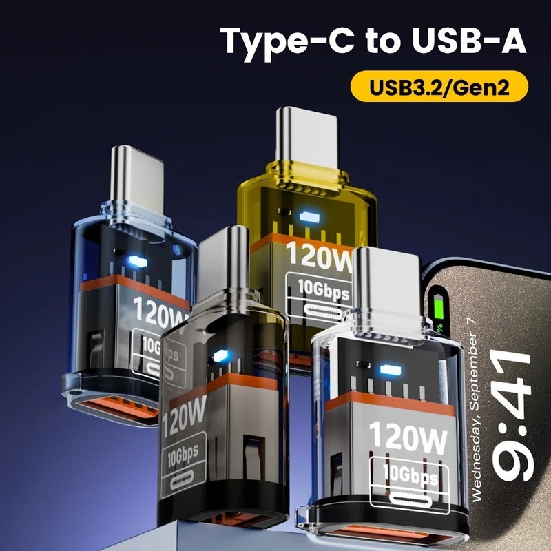 USB-C 3.2 Male to USB A Female Adapter Converter OTG Type C Android Phone gallery