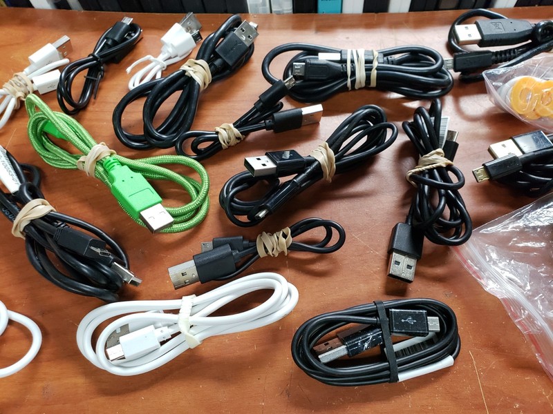 lot of 21 micro usb cables various length untested as-is gallery