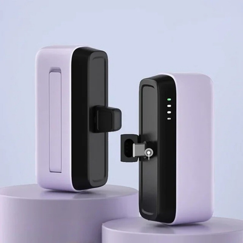 5000mAh Portable Fast Charger Mini Power Bank External Battery For iPhone Type-C gallery