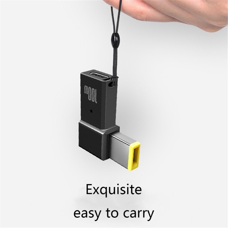100W USB Type C Female to Square PD Plug Converter USB-C Fast Charging Cable DC