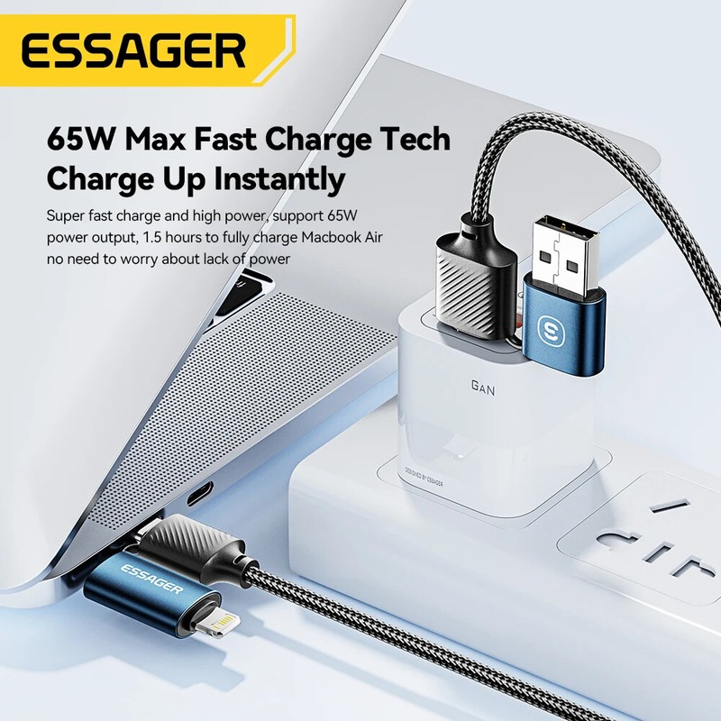 New 4 in 1 USB C Data Cable Type C PD 65W Fast Charging Wire For iPhone 15 14 13 gallery