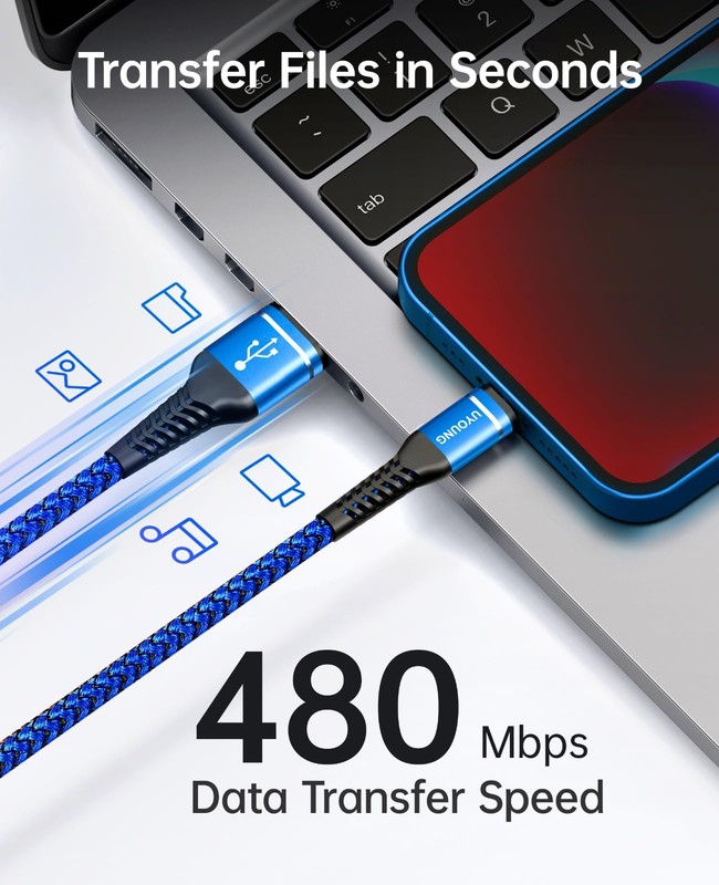 3FT Lightning Cable 3Pack MFi Certified iPhone Charger Cable USB Apple Chargi... gallery