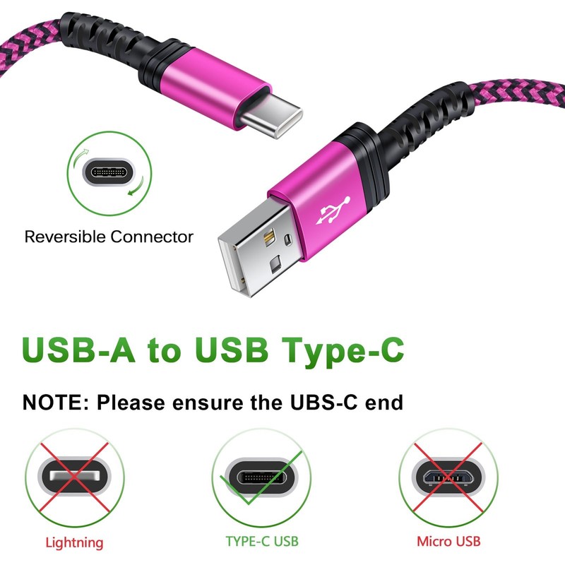 3-Pack 10FT Samsung Fast Charging USB Cable Android Charger for Samsung Galax... gallery