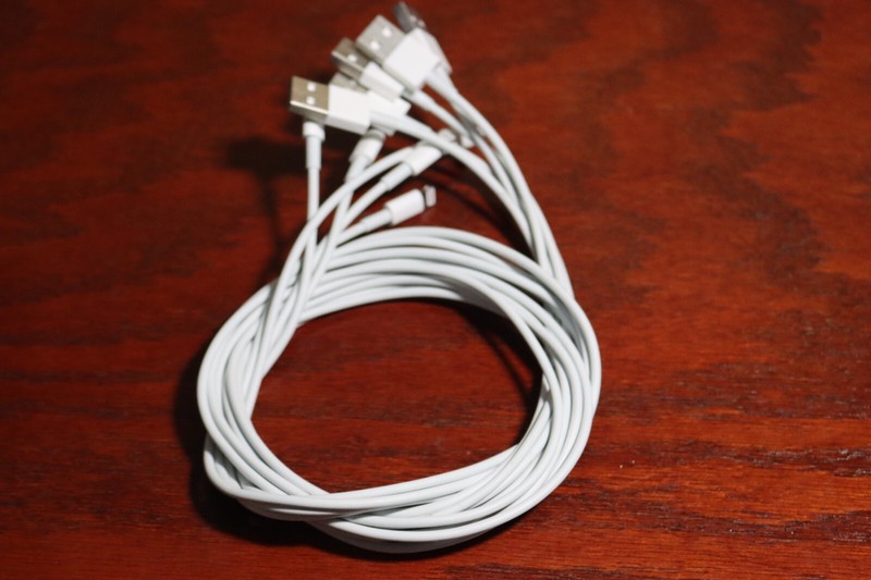 5 X Apple 12W USB Power Adapter for iPhones w/ lightning cable included GENUINE gallery