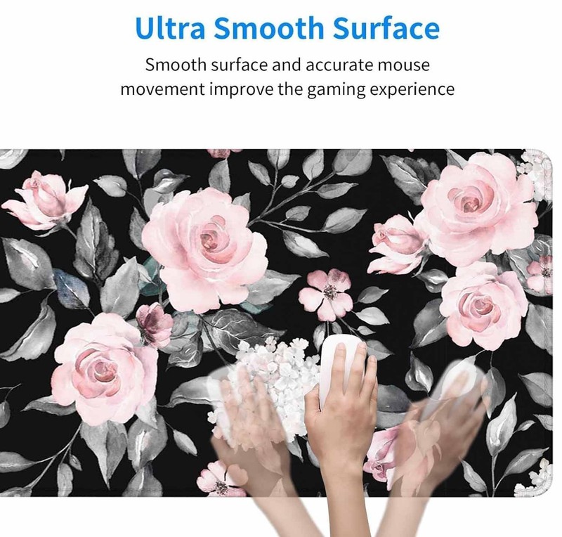 Large Extended Gaming Mouse Pad, Large Non-Slip Rubber Base Mousepad, Keyboar... gallery