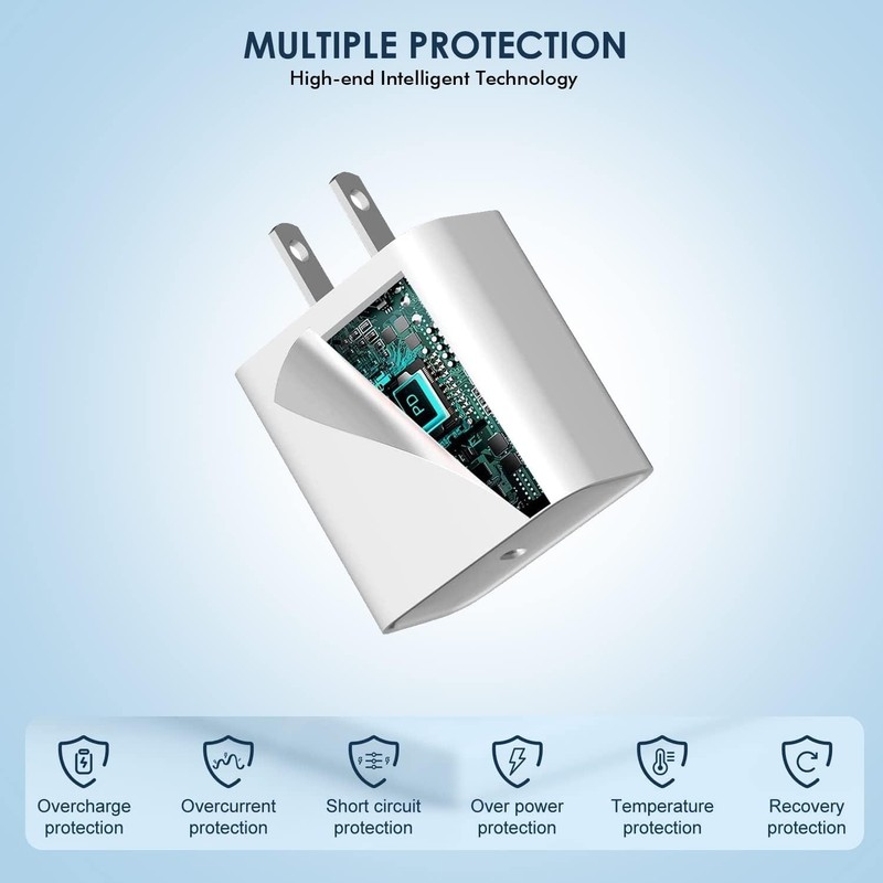 For iPhone 17 16 15 14 13 12 11 20W Fast Charger USB-C Adapter Type C Cable Lot gallery