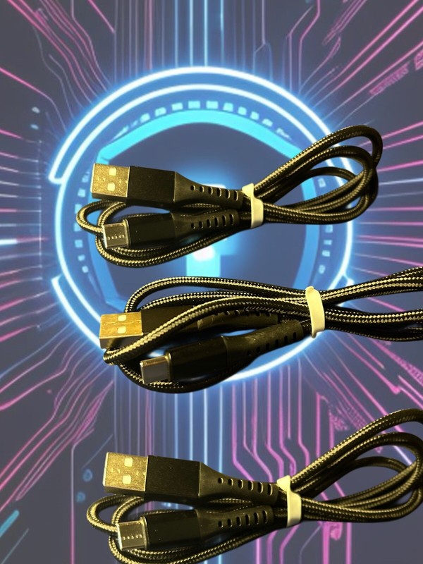 Phone Charging Cable 3-pack 3-foot Long USB-C to USB-A Fast Charging Data SYNC