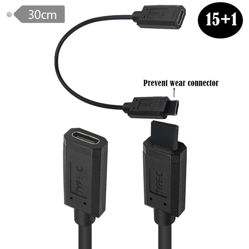 Anti Scratch Type-C Test Line USB C Type C Connection Cable USB3.1 10Gbps Fast