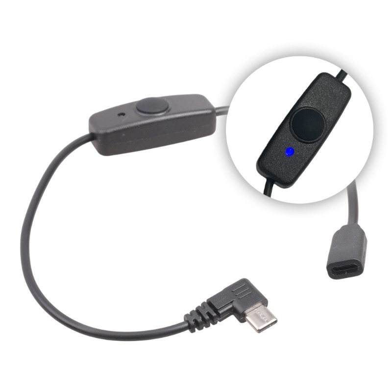 Blue Indicator Light Type C Charging Cable 90 Degree Bend For Tight Space Use
