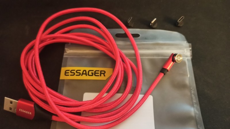 Essager, magnetic USB charging cable + 3 types of magnetic connector