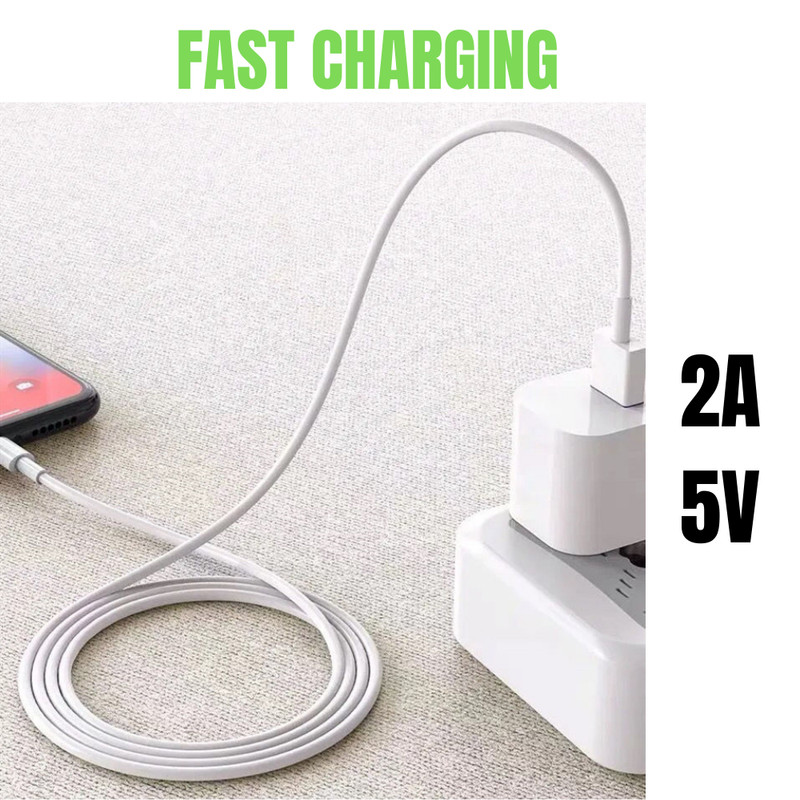 WHOLESALE USB Charger Cord For iPhone 11 12 13 14 XS Max XR 8 Charging Cable LOT gallery