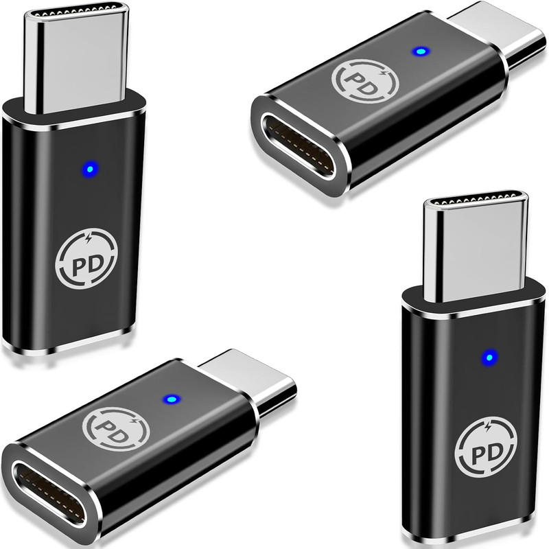 【Apple Mfi Certified】Lightning to USB-C Adapter, Stuffcool 4Pack Lightning Femal