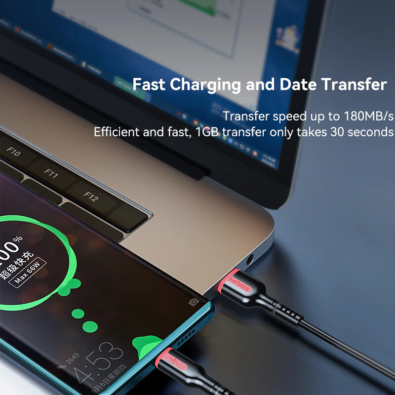 66W 6A USB Fast Charging Cable For Xiaomi Redmi Samsung Realme OPPO iPhone gallery