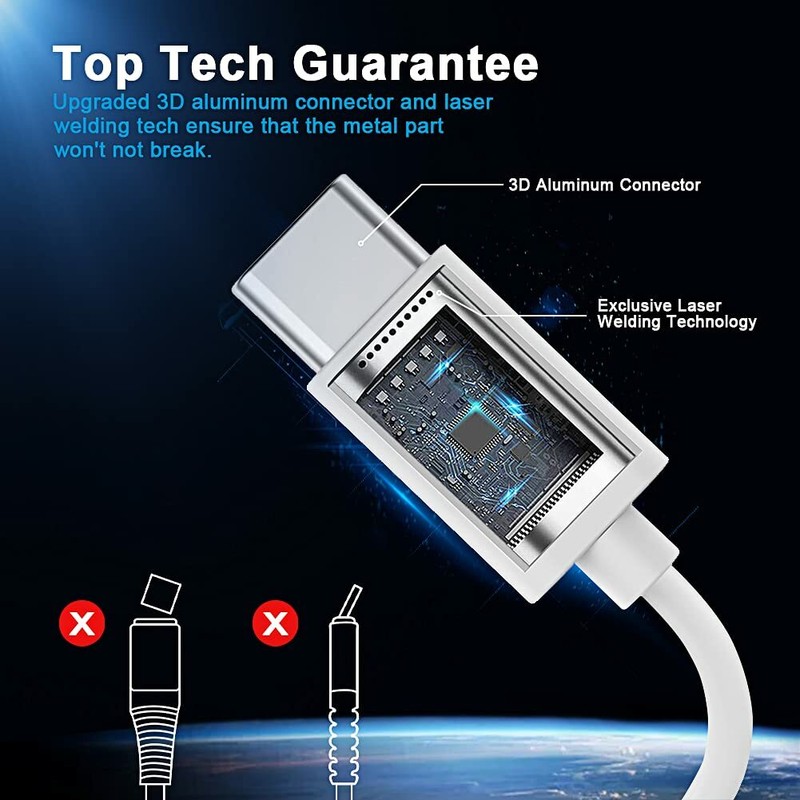 USB C Type C Cable Fast Charger Sync Data For iPad Pro Macbook Samsung Android gallery