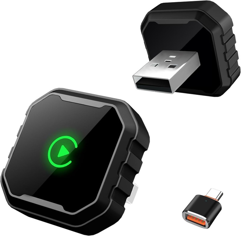 Mycimre Wireless CarPlay USB Type C Adapter 2026 Mini USB Fast Connect iPhone