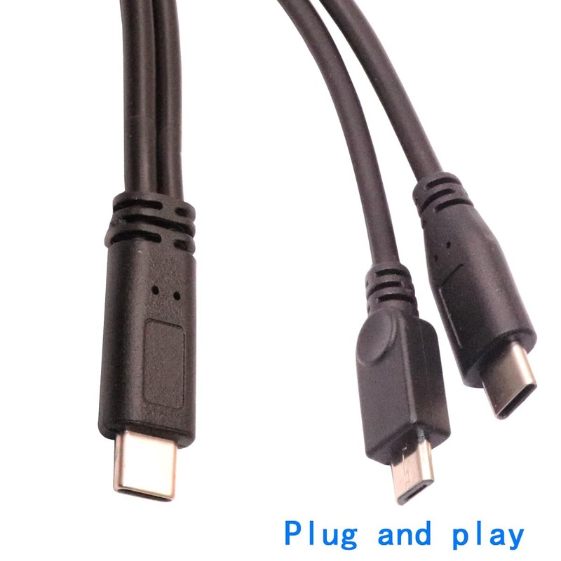 USB and Micro USB Splitter Charging Cable 2 in 1 to and Micro USB Charging Co... gallery