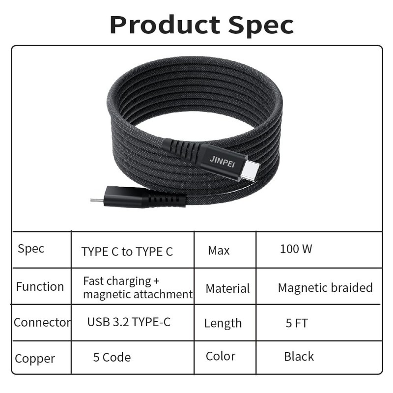USB to USB Cable, Magnetic Charger Fast Charging Cord, On The Go Magnetic Cha... gallery