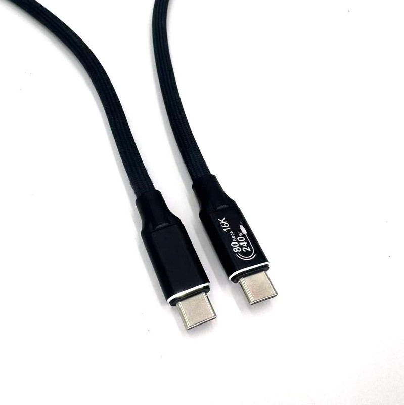 Compatible with Thunderbolt4/5 USB4 Cable, 2.62FT USB C to USB C Cable, 240W …