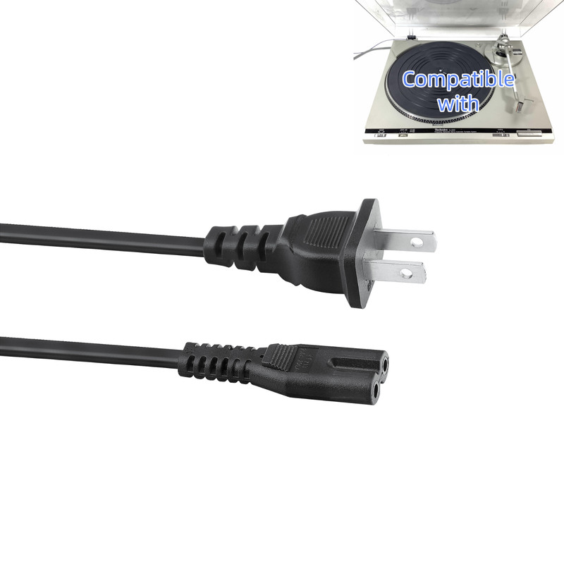 5ft AC Power Cord Cable for Technics SL-B200 SL-B202 SL-B210 SL-B280 2-Prong