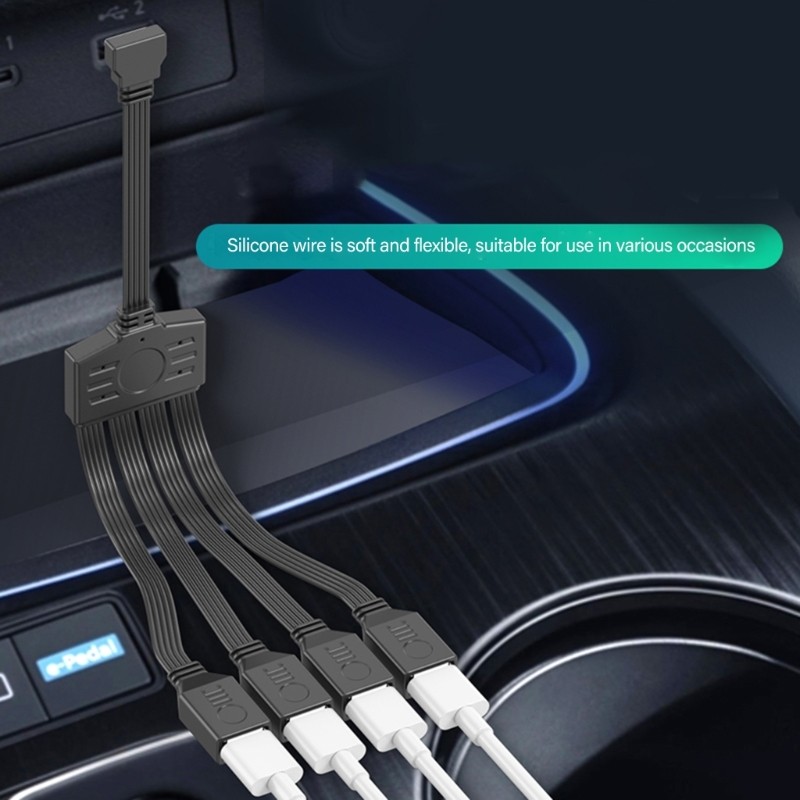 USB C To 4 USB2.0 Splitter Cable For Charging And Data Transfer Compatibles gallery