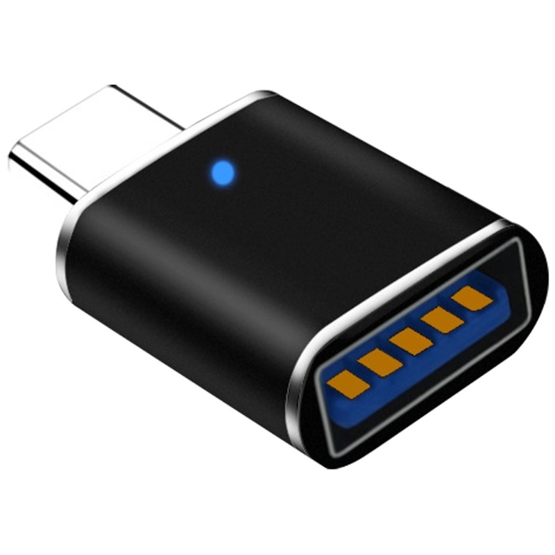 Phones Charging Adapter with Inidicator Light Type C to USB Converters Adapter
