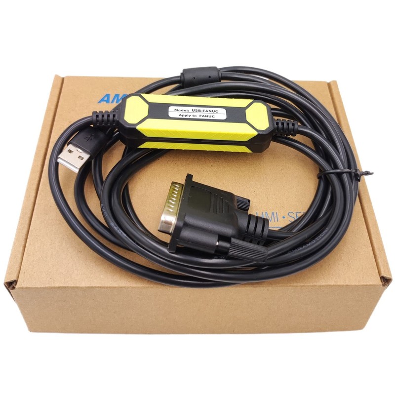 USB-FANUC CNC Programming Cable, RS232 Data Transfer Convert DB25 Pin Downloa…