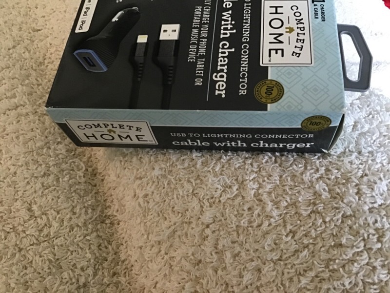 Complete Home Micro USB Cable With Charger - 3 Foot - #320729, orig msrp $20.99 gallery