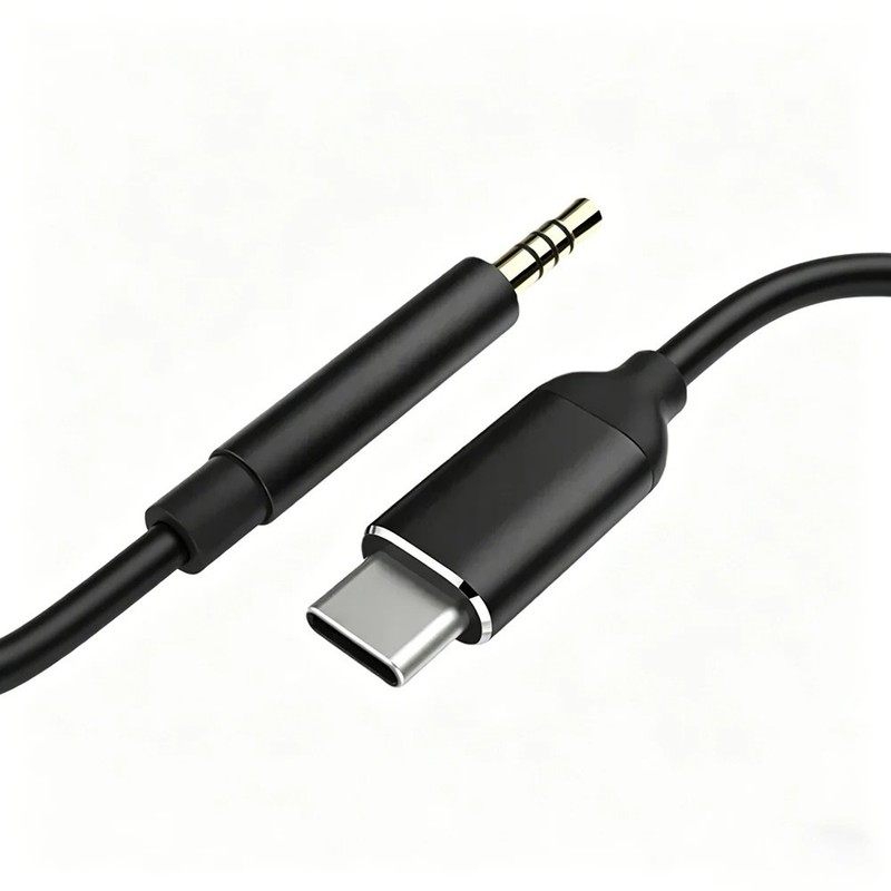 Type C to Aux Cable USB Type-C Male To 3.5mm Cord Car AUX Music Audio Adapter gallery
