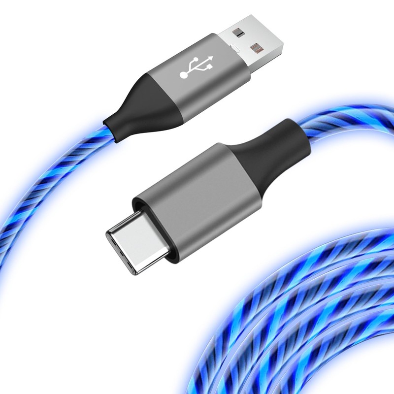 Light-Up USB-Charging Cable, 3.3ft – Fast Charging Cord — with iPhone 17/16/…