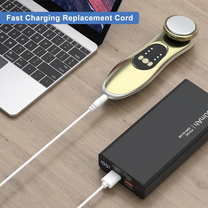 Vanjua 2 Pack Replacement DC Charging Cable, USB to 2.5mm Fast 2.7ft gallery