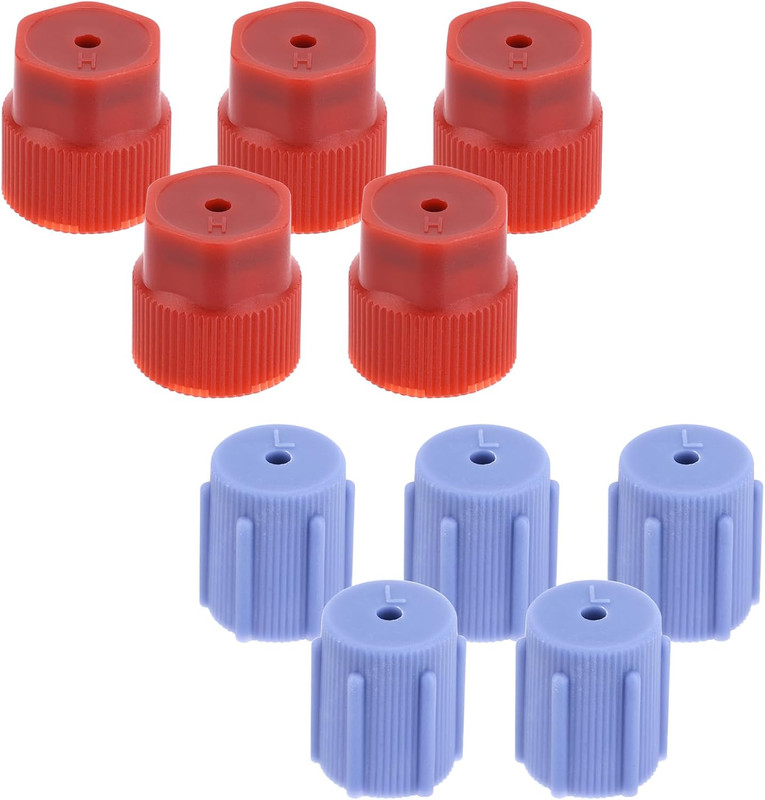10Pcs Ac Charging Port Caps, 13Mm & 16Mm AC System Service Valve Cap Leak-Proof