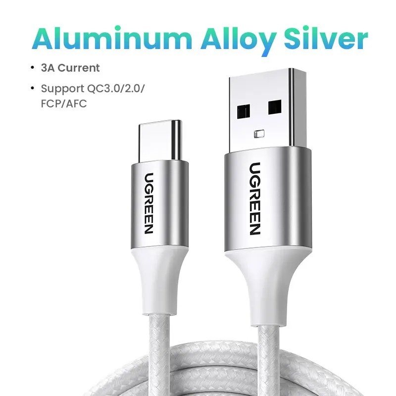 UGREEN 3A USB A to Type C Cable Fast Charger Lead 3A For Samsung Mobile Phone+ gallery