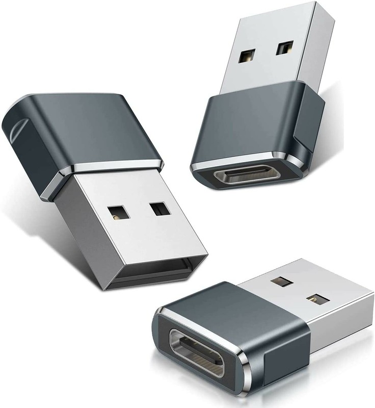 For USB C Female to USB A Male Transform Durable Cable Adapter with 3 Pack