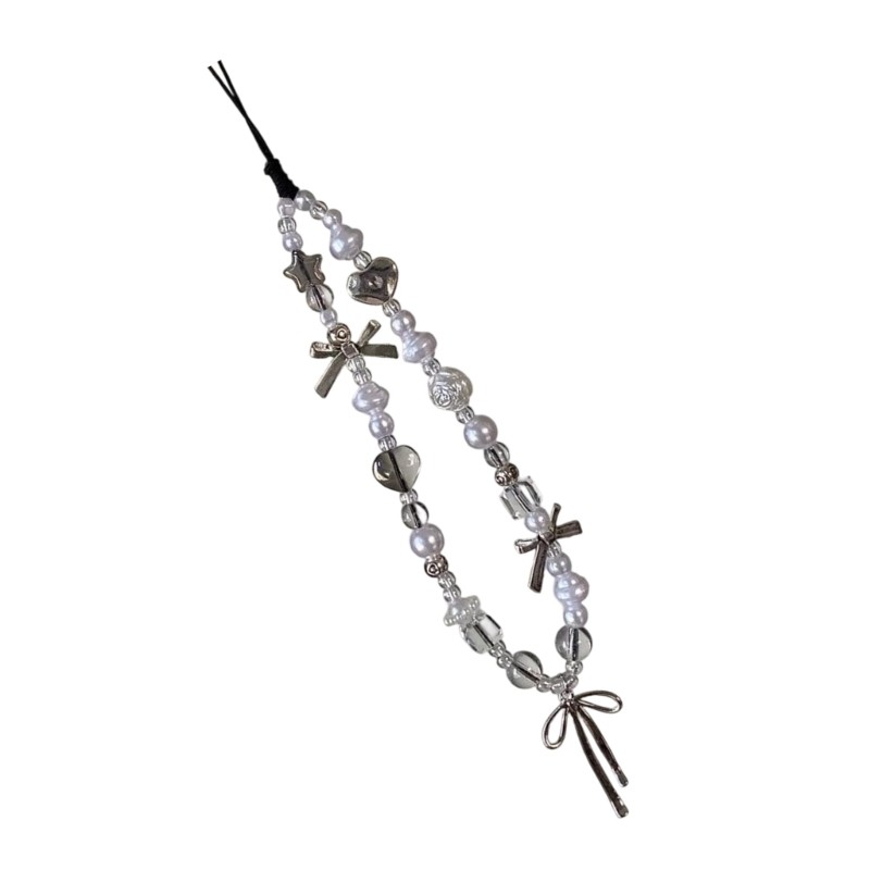 Elegant Silver Charm Phone Lanyard Secure Strapped For Devices gallery