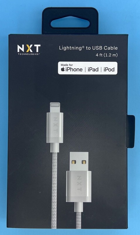 NXT Technologies Technologies 4 Ft. Lightning to USB Cable White NX54355
