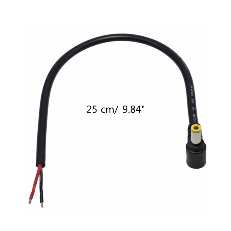 5525 DC Male Plug Cable DC 5.5MM x 2.5MM Pigtails Connector DC5525 Power Cable gallery