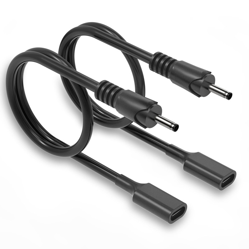 2Pack 3.28Ft USB-C to DC Adapter Cable 3.5mm Power Charge for Printer, CCTV, LED gallery