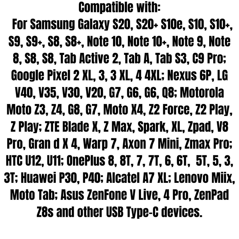 Wholesale Lot 20X USB C Type C Cable 4ft Fast Charger For Samsung S9 S10 Note 10 gallery