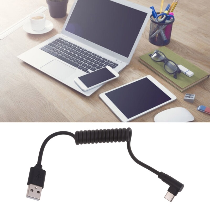 Coil 60W Fast Charging USB Type C Cable Spring Quick USB To Type C Cord gallery