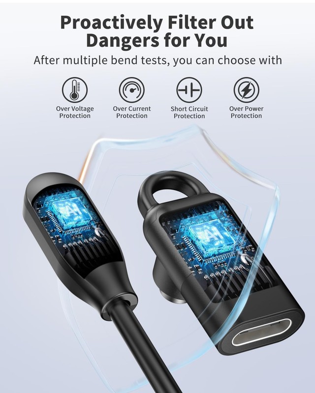 Charging Cable for Shokz OpenSwim with 2 Adapters, Cable Charging Converter f... gallery