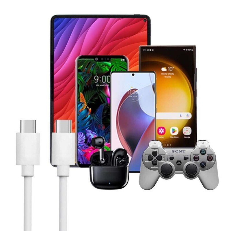 For iPhone 17 16 Pro Max Samsung 60W USB-C to USB C Cable Fast Charger Cord Lot gallery