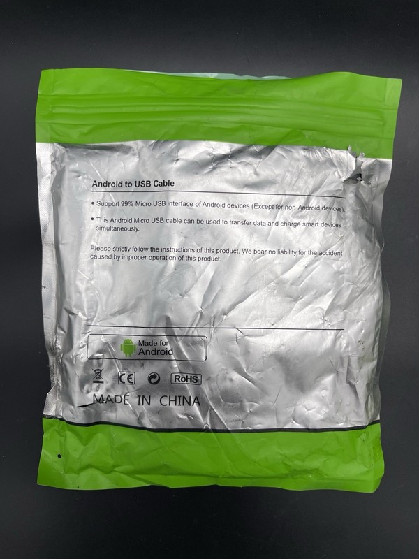 Lot of 2 Android Micro USB Cables Nylon Braided High Speed Charger Cords 31" gallery