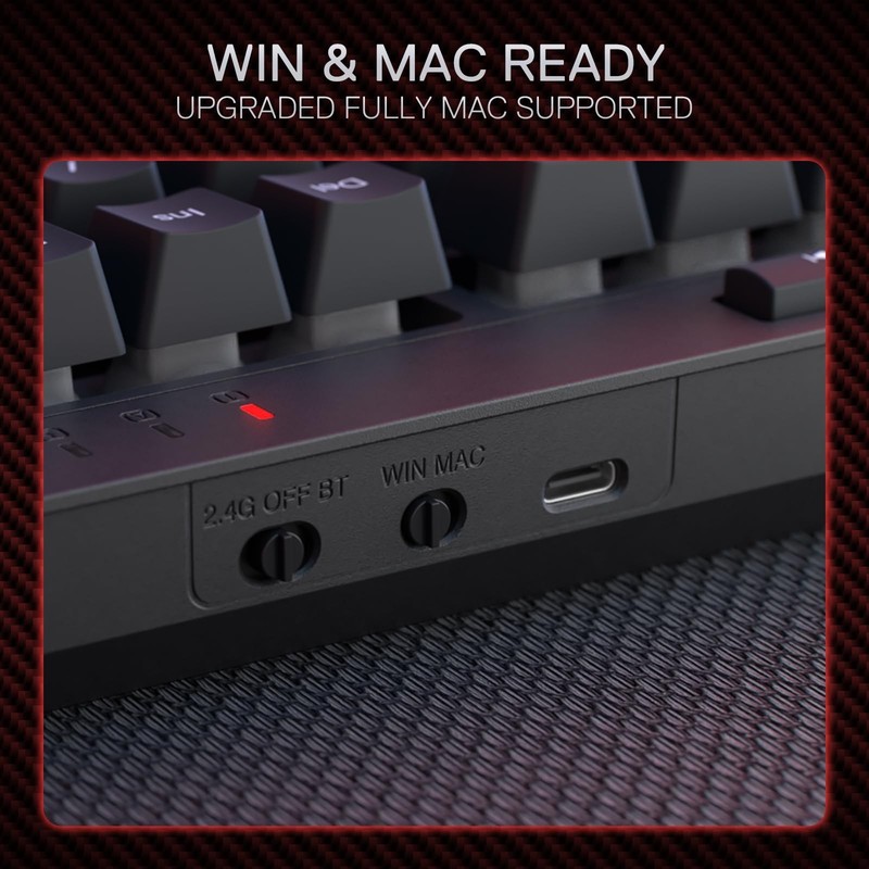 Redragon S142 Wireless Gaming Keyboard & Mouse Combo, 98 Keys K515 PRO RGB Me... gallery