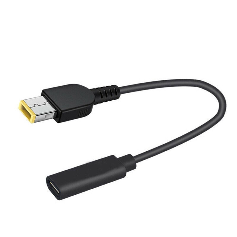 PD USB Type C Female to DC Square Converter Charging Cable for Lenovo Thinkpad gallery